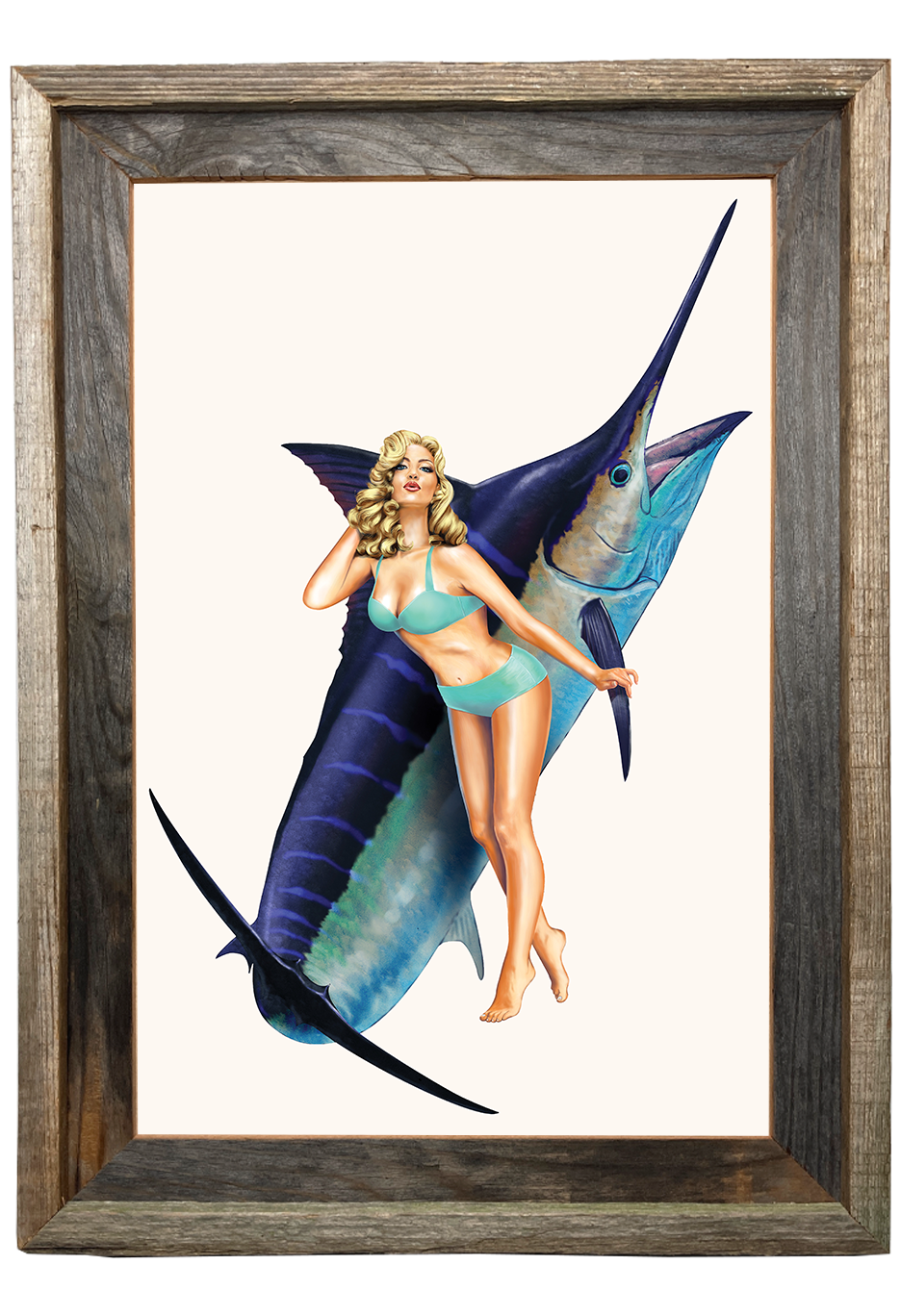 Marilyn with a Big Blue Marlin